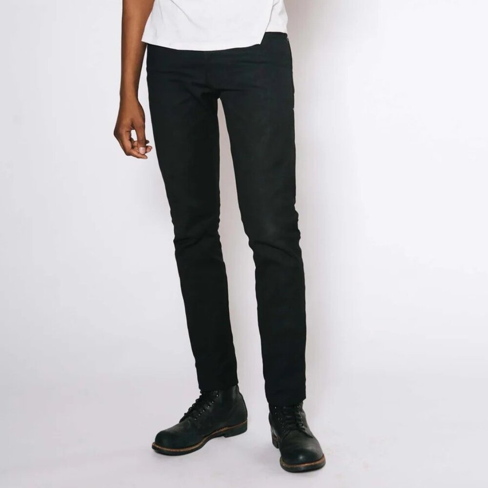 NWT Imogene and Willie Charlie Selvage Black Denim Slim Leg Jean 40